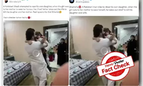 Pakistani man trying to rape daughter? No, viral video is misleading