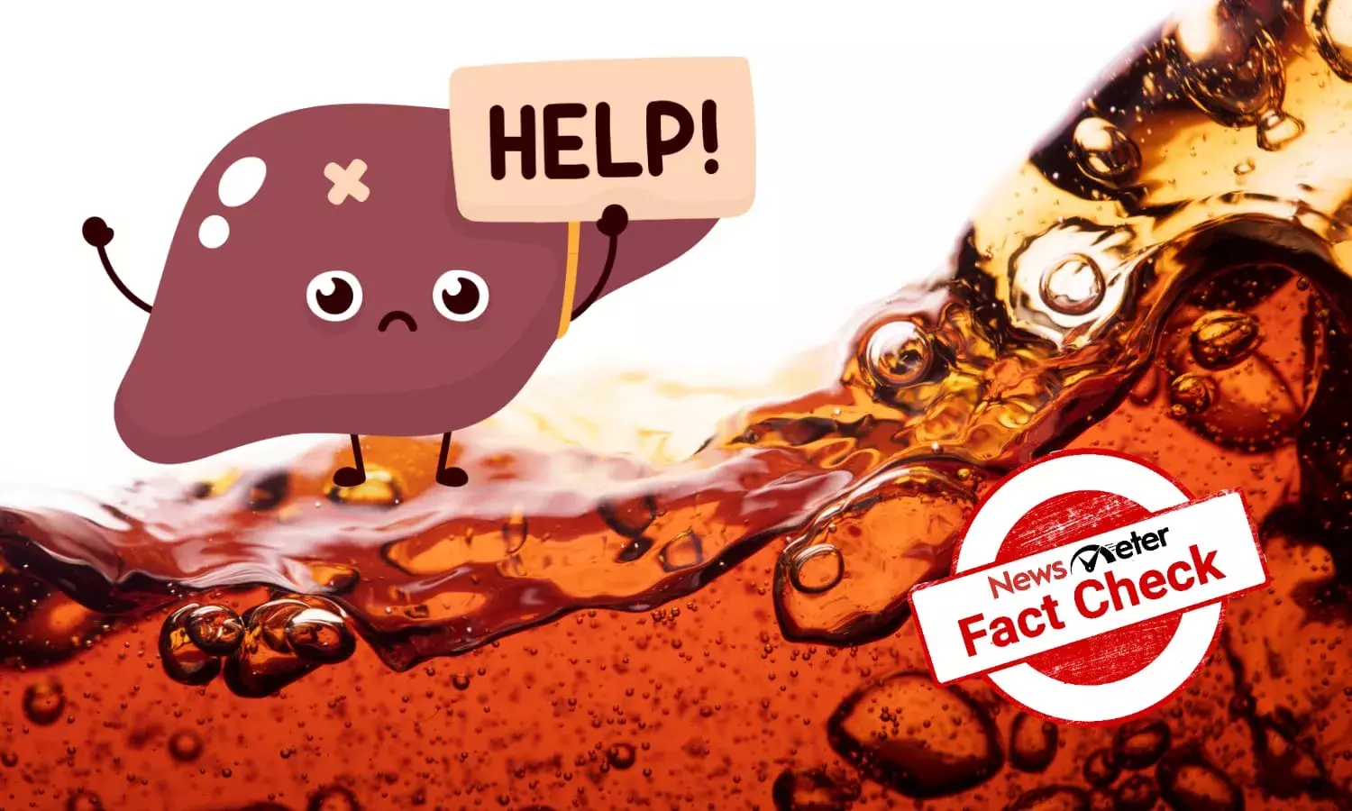 Fizzy drinks horror: Video shows a TikTok experiment on a dead pig liver, not a human liver