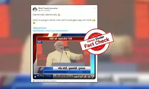 Fact Check: Old video passed off as PM Modi asking vote for opposition alliance ‘INDIA’