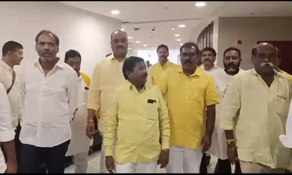 Chaos in AP Assembly over Naidu’s arrest; 14 TDP MLAs, 2 YSRCP rebel MLAs suspended