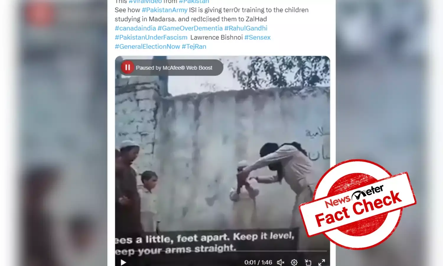 Afghanistan documentary shared as arms training to Madrasa children in Pakistan