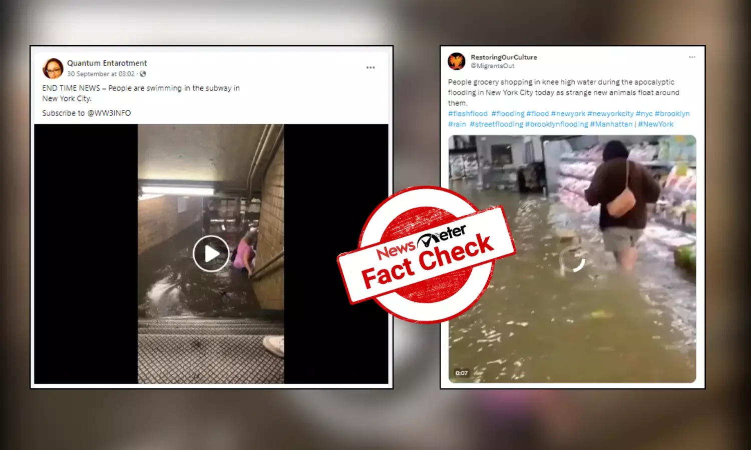 Fact Check: Old videos shared as visuals of recent floods in New York, USA