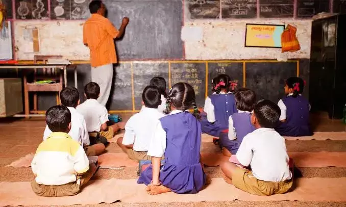 Hyderabad: Tribal school teachers stage protest at Commissioner’s office; demand promotions