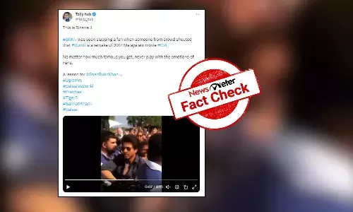 Fact Check: Old video of SRK pushing fan falsely linked to upcoming movie Dunki
