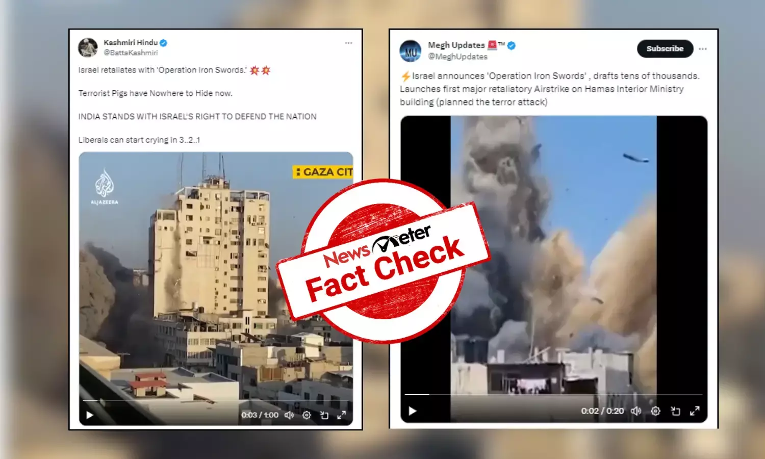 Fact Check: Old videos of Israeli attacks on Gaza passed off as visuals of ongoing conflict with Hamas