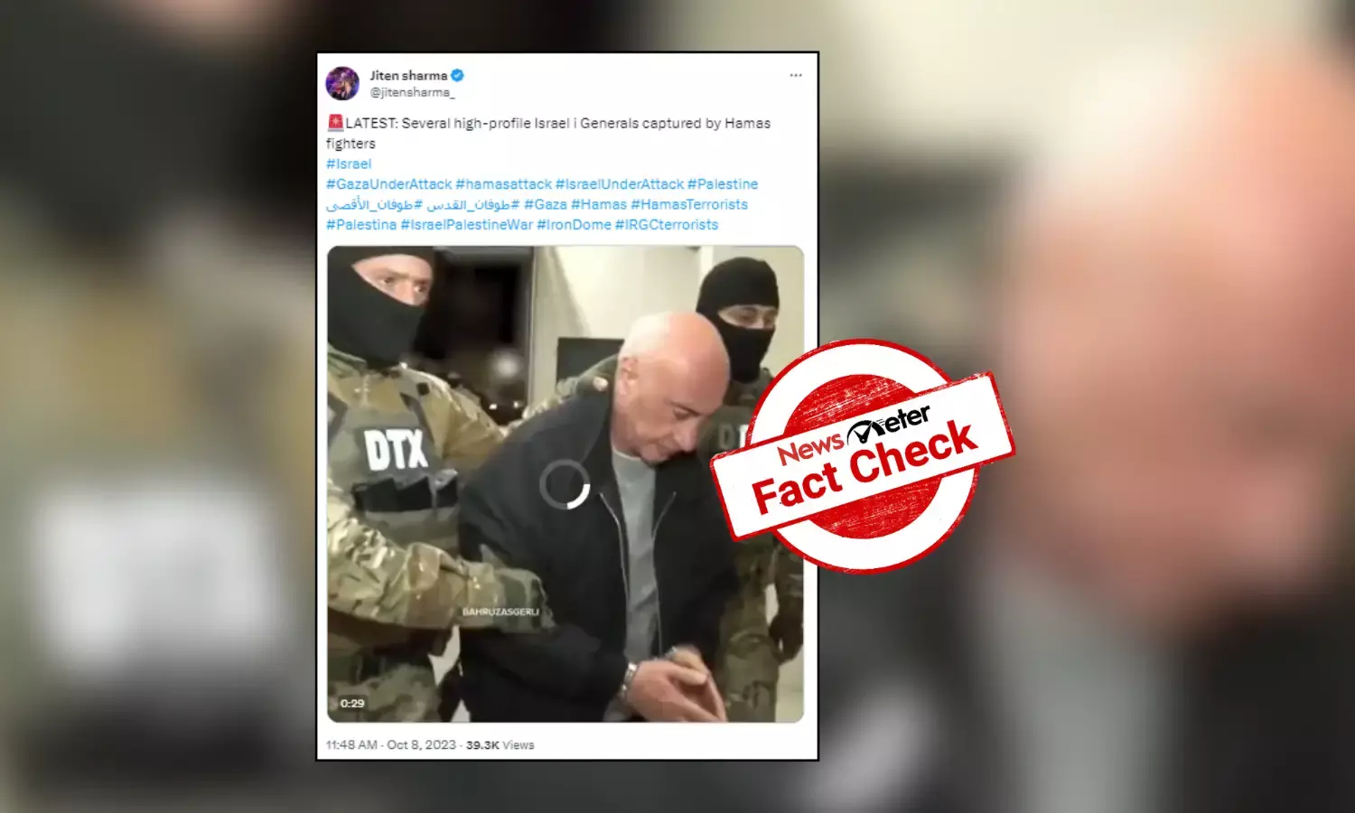 Fact Check: Video from Azerbaijan passed off as Israeli generals captured by Hamas