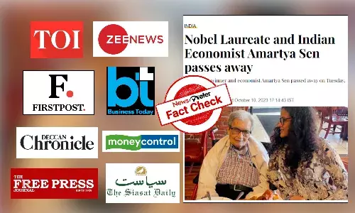 Fact Check: Nobel Laureate Amartya Sen is alive and kicking; media outlets fall for fake post