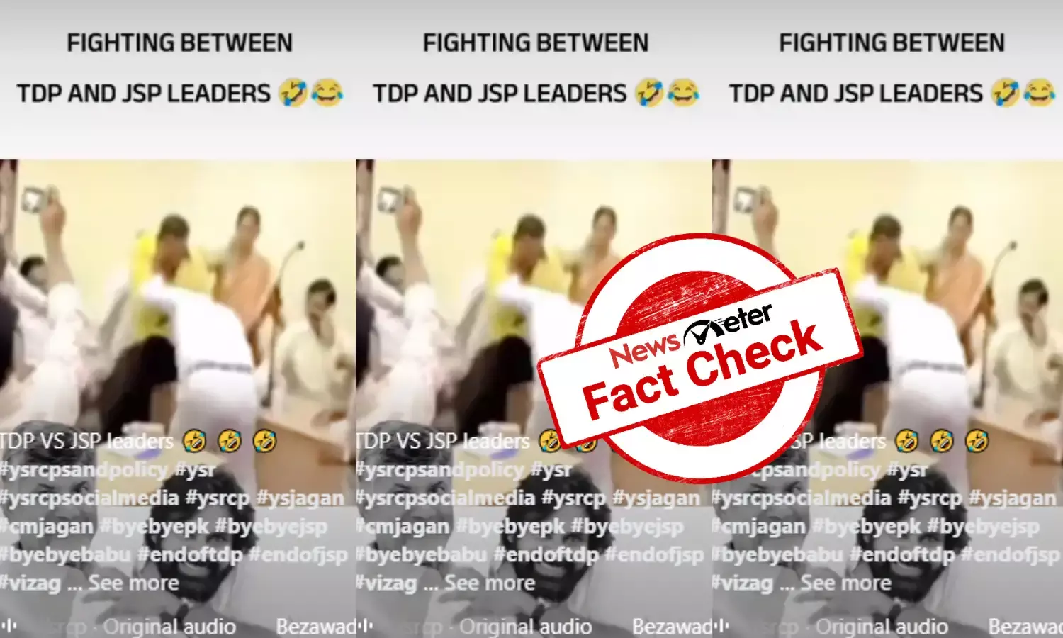 Fact Check: Viral video shows two TDP councillors fighting, not TDP and JSP workers