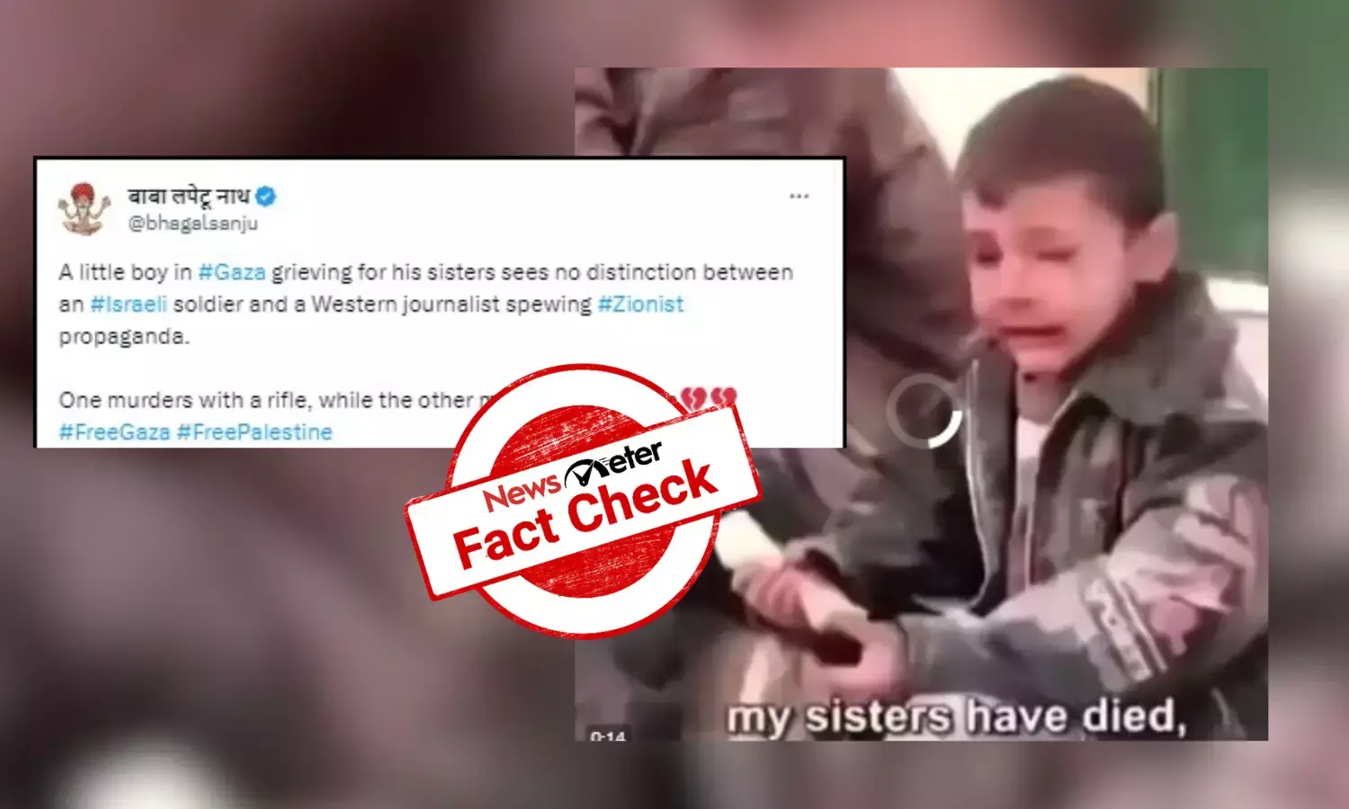 Fact Check: Old video of grieving child from Syria falsely linked to Israel-Hamas conflict