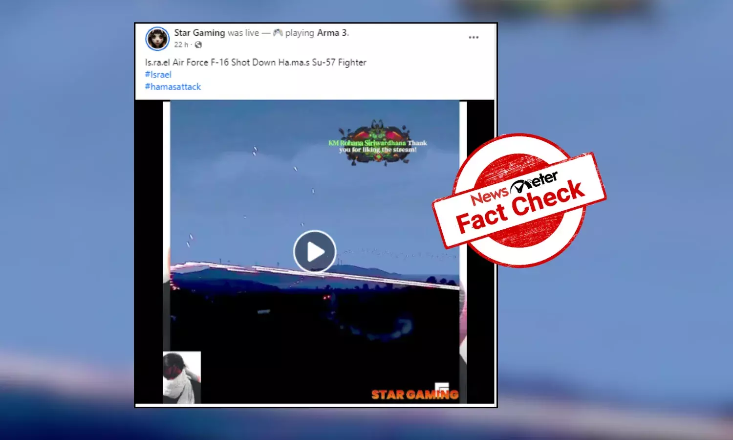 Fact Check: Video shows Arma 3 video game footage, not a firefight between Israel and Hamas