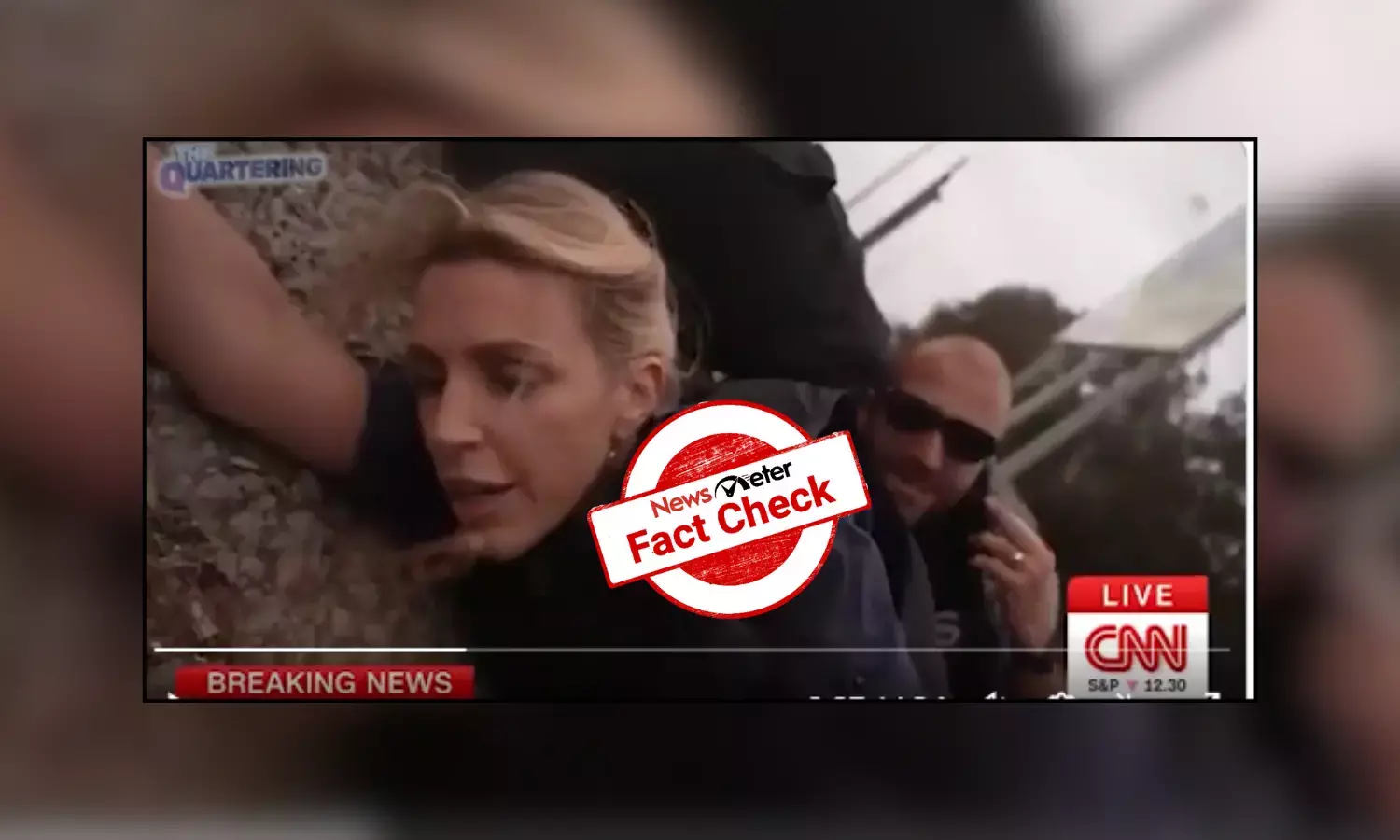Fact Check: Fabricated audio makes CNN ground footage of Israel-Hamas war look fake