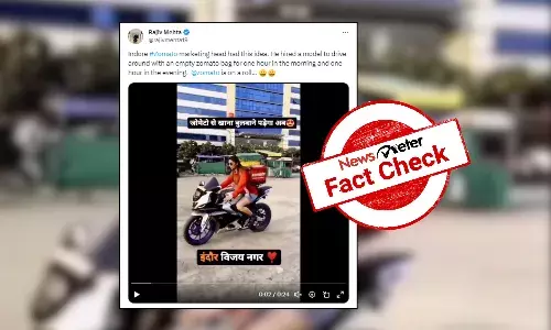 Fact Check: Did Zomato hire a model to drive around in Indore for companyās marketing?