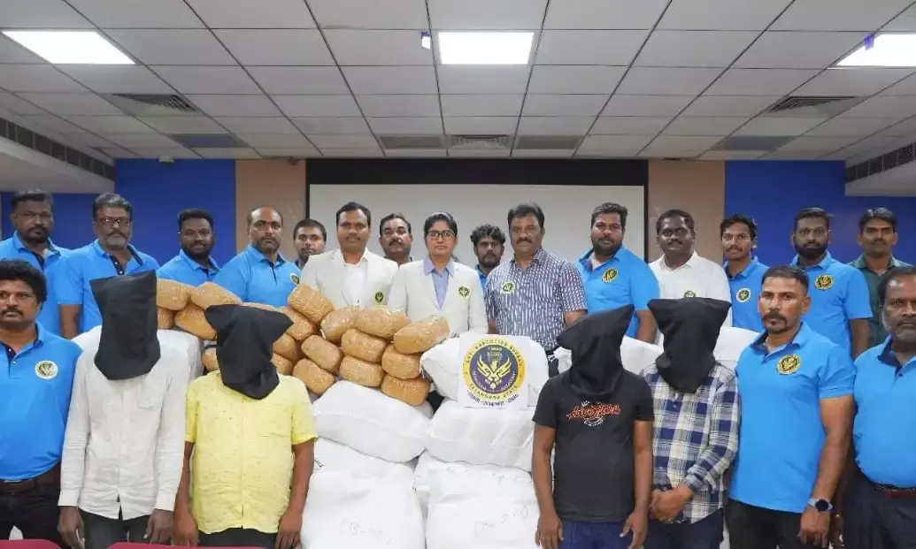 Ahead of polls, TSANB busts major drug racket; 4 held, 1000 kg ganja, two vehicles worth Rs 3.5 Cr seized