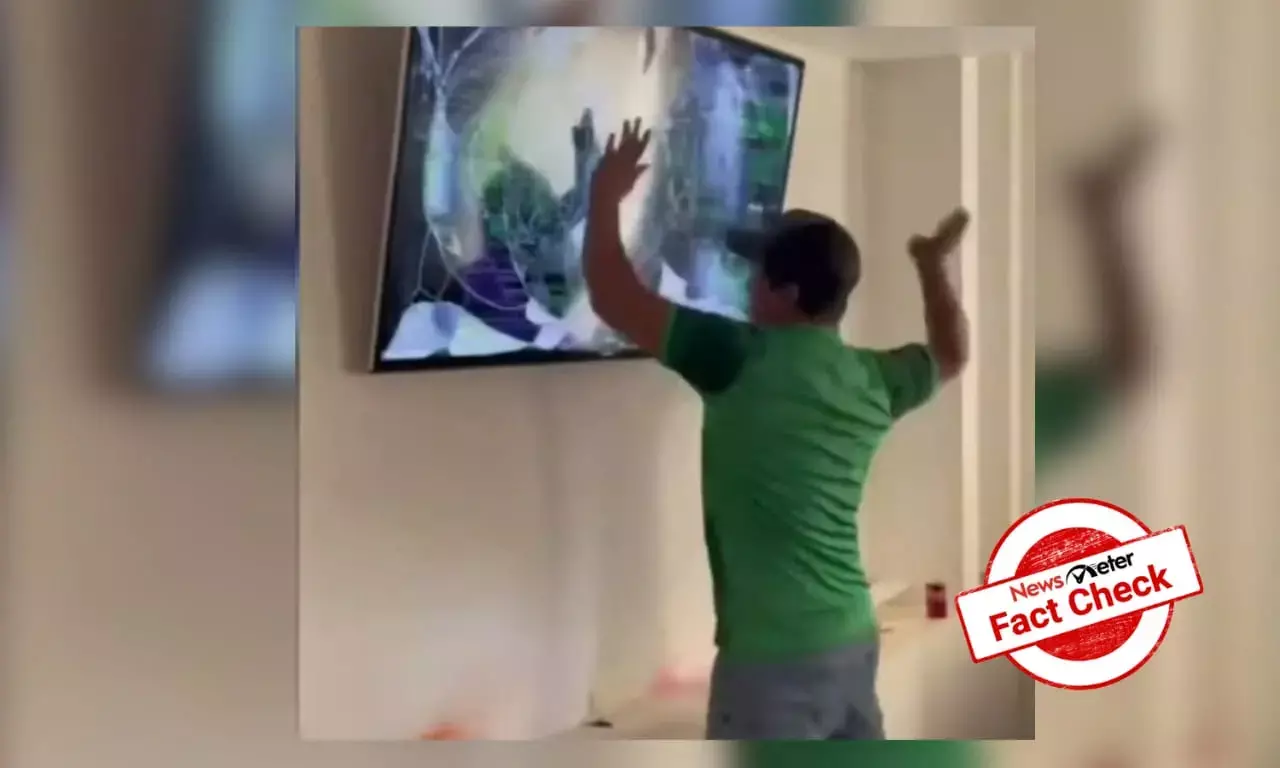 Fact Check: Old video of football fan smashing TV falsely linked to recent Indo-Pak cricket match