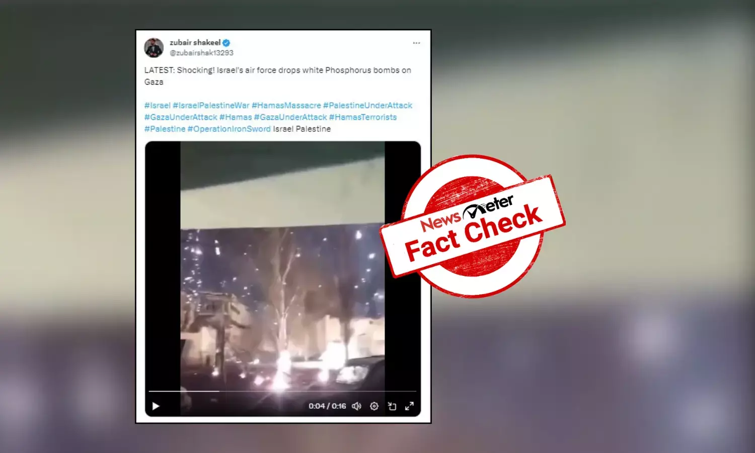 Fact Check: This video shows Russia’s thermite bombing of Ukraine, not Israeli attack on Gaza