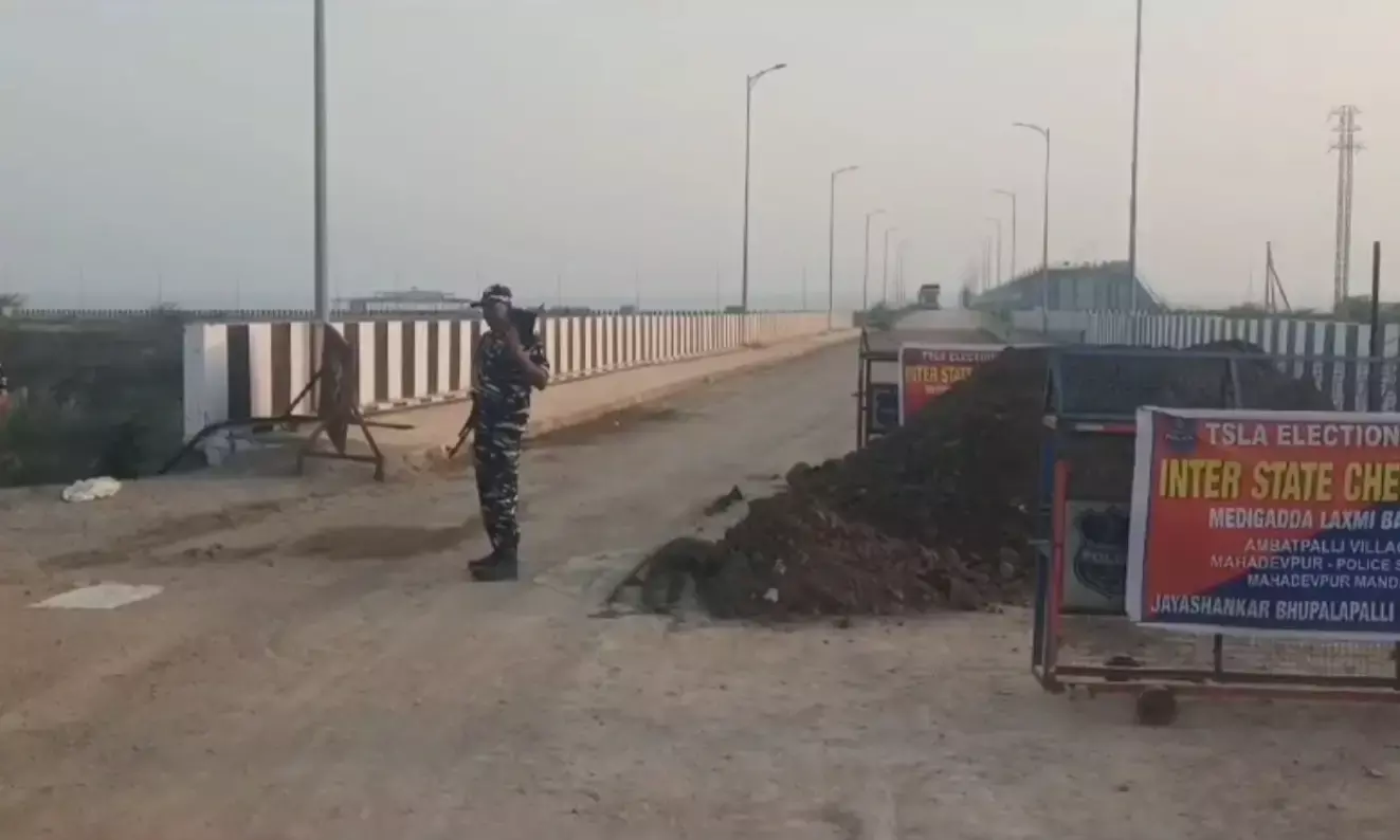 Portion of pillar of Lakshmi Barrage Kaleshwaram LI Project sinks; cause under investigation