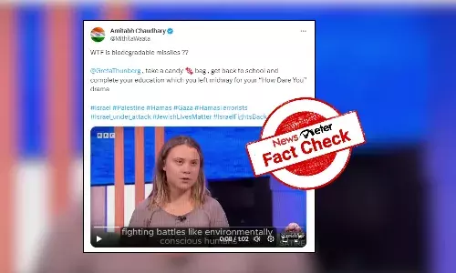 Fact Check: Edited video shows Greta Thunberg advocating for green missiles, vegan grenades