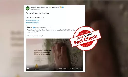 Fact Check: Old video of Palestinian reporter dying on camera shared as recent casualty in Gaza
