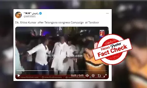 Fact Check: Was DK Shivkumar drunk during election campaigning in Tandur, Telangana?