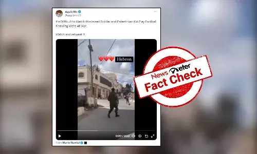 Fact Check: Old video of Israeli soldier playing with Palestinian kid shared as recent
