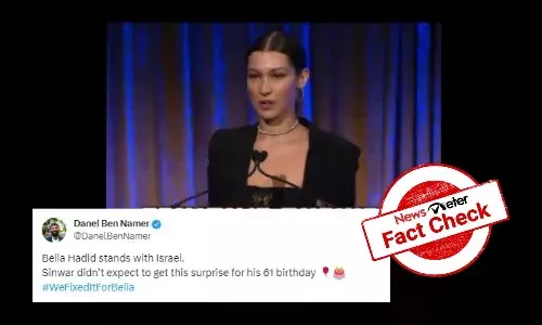 Fact Check: Video of model Bella Hadid supporting Israel is a deepfake