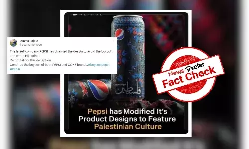 Fact Check: No, Pepsi did not change its can to show support for Palestine