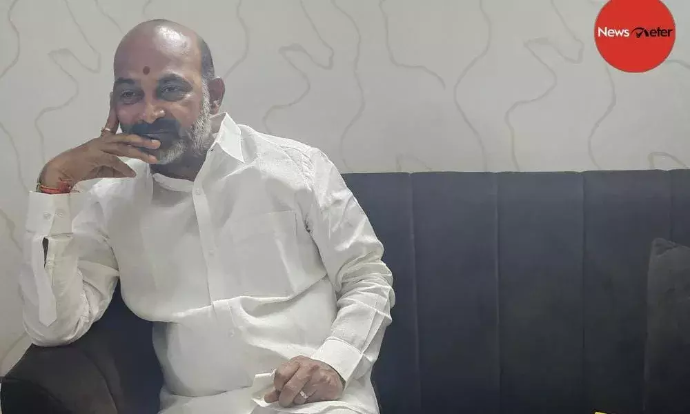 Interview: KCR funding 50 Congress MLAs to reserve them in case BRS falls short of numbers, says Bandi Sanjay