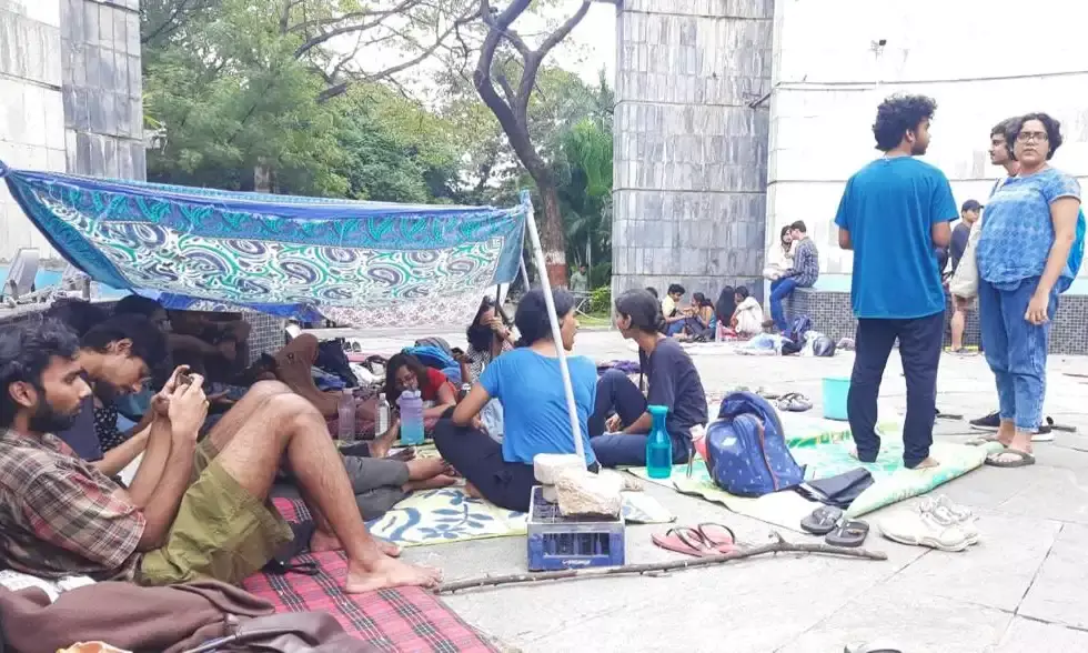 EFLU students continue hunger strike; admin calls for peace, says police job to catch culprits