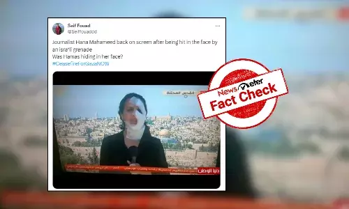 Fact Check: Old image of journalist with bandaged face linked to ongoing Israel-Hamas conflict