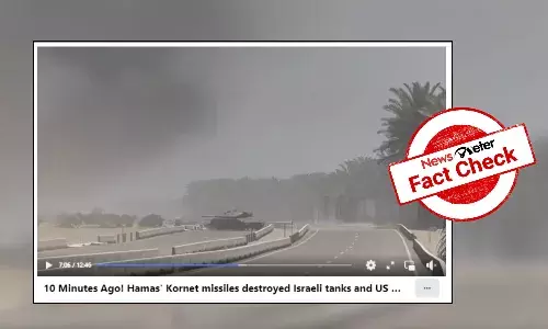 Fact Check: Video game simulation falsely shared as Hamas attacking Israeli tanks in Gaza