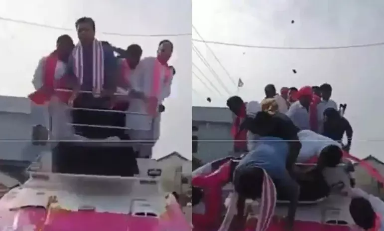 KTR FALLS OF CAMPAIGN VEHICLE IN ARMOOR: Unhurt