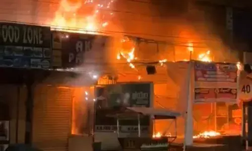 Hyderabad: Fireworks store among five shops razed in massive fire at Sun City