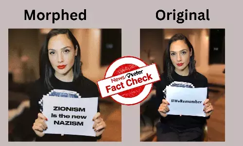 Fact Check: Morphed image shows actor Gal Gadot comparing Zionism to Nazism