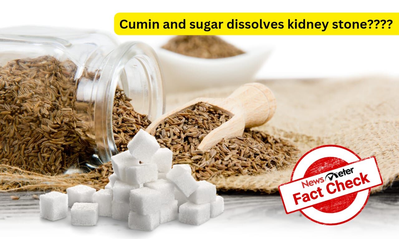 Fact Check Can a tablespoon of powdered sugar, cumin dissolve kidney