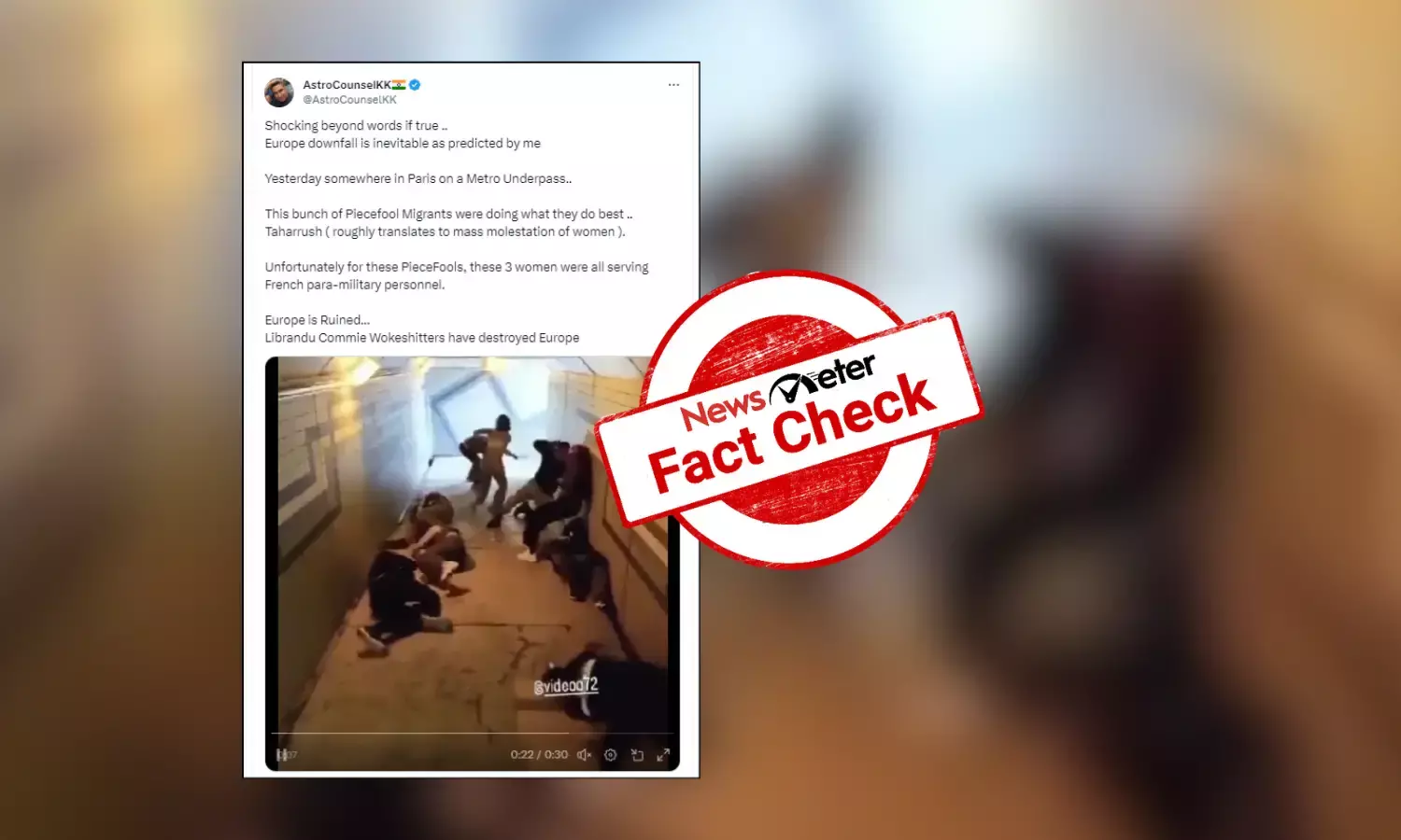 Fact Check: Staged video of 3 stuntwomen fighting group of men shared with communal spin