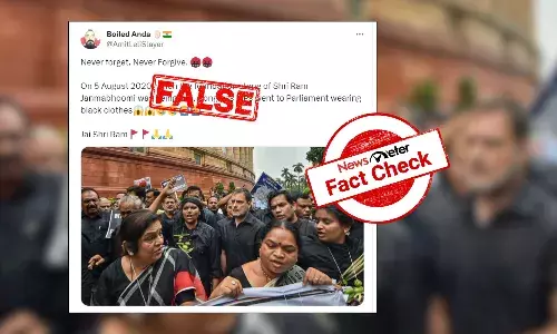 Fact Check: No, viral image of Congress MPs in black is not in protest of Ram Mandir