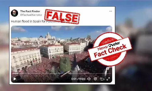 Fact Check: Video shows an anti-government demonstration in Spain, not a pro-Palestine march
