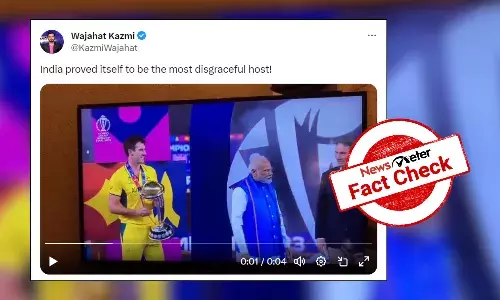 Fact Check: Clipped video shows PM Modi āignoringā Pat Cummins after World Cup victory