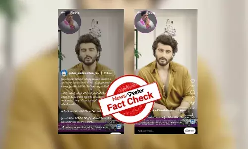 Fact Check: Video showing actor Arjun Kapoor ‘wishing’ BRS candidate Mahipal Reddy is fan-commissioned