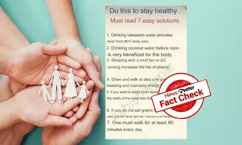 Fact Check: Viral Facebook post featuring 7 popular health tips debunked