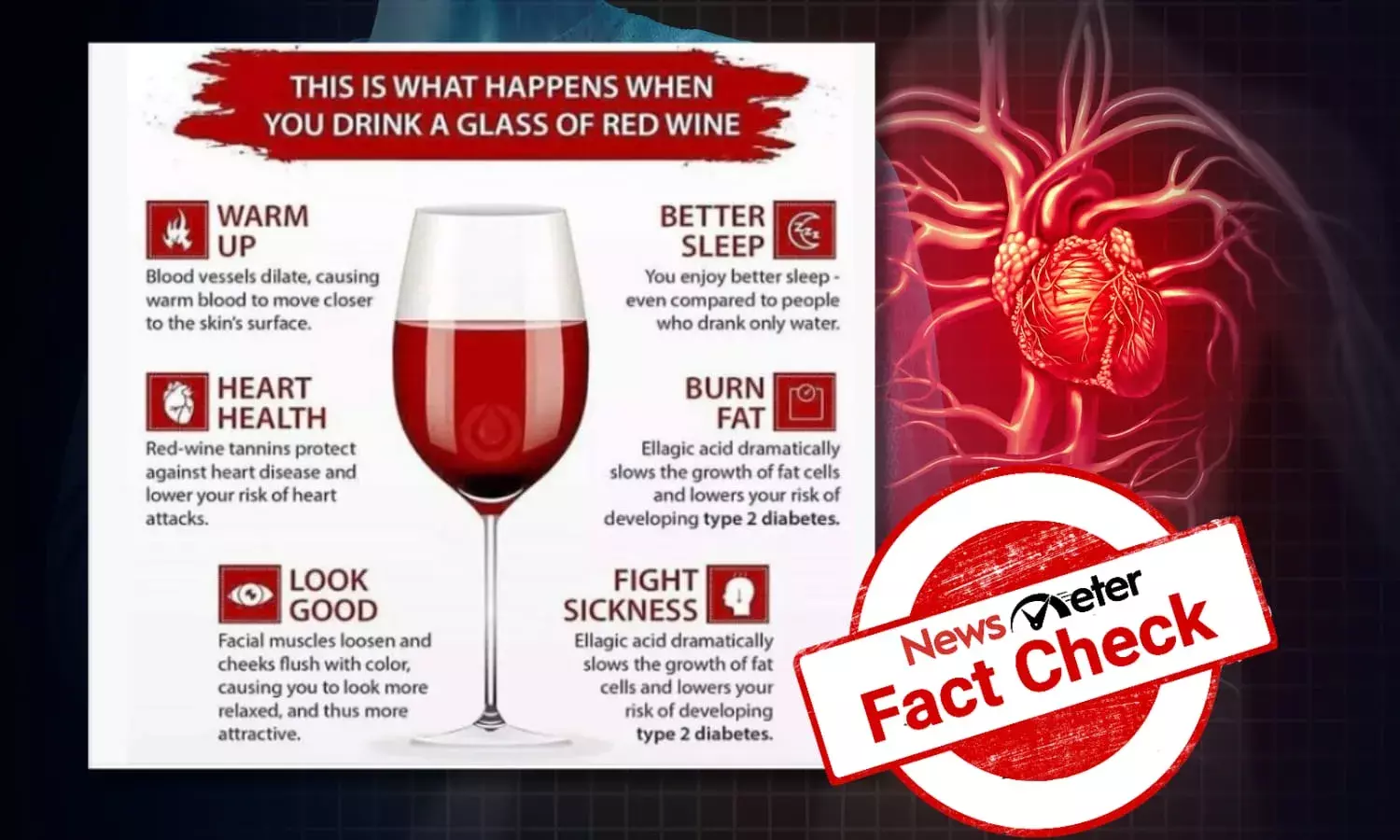 Fact Check: Is drinking red wine healthy for the heart?