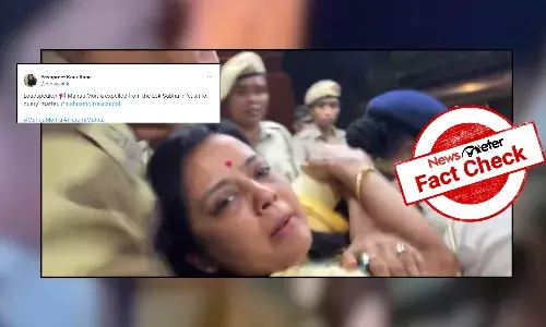 Fact Check: Viral video of TMC MP Mahua Moitra being forcibly removed is not related to her expulsion