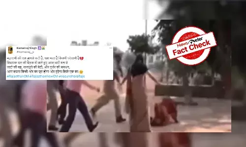 Fact Check: Old video of Vasundhara Raje accidentally slipping linked to Rajasthanās change of guard