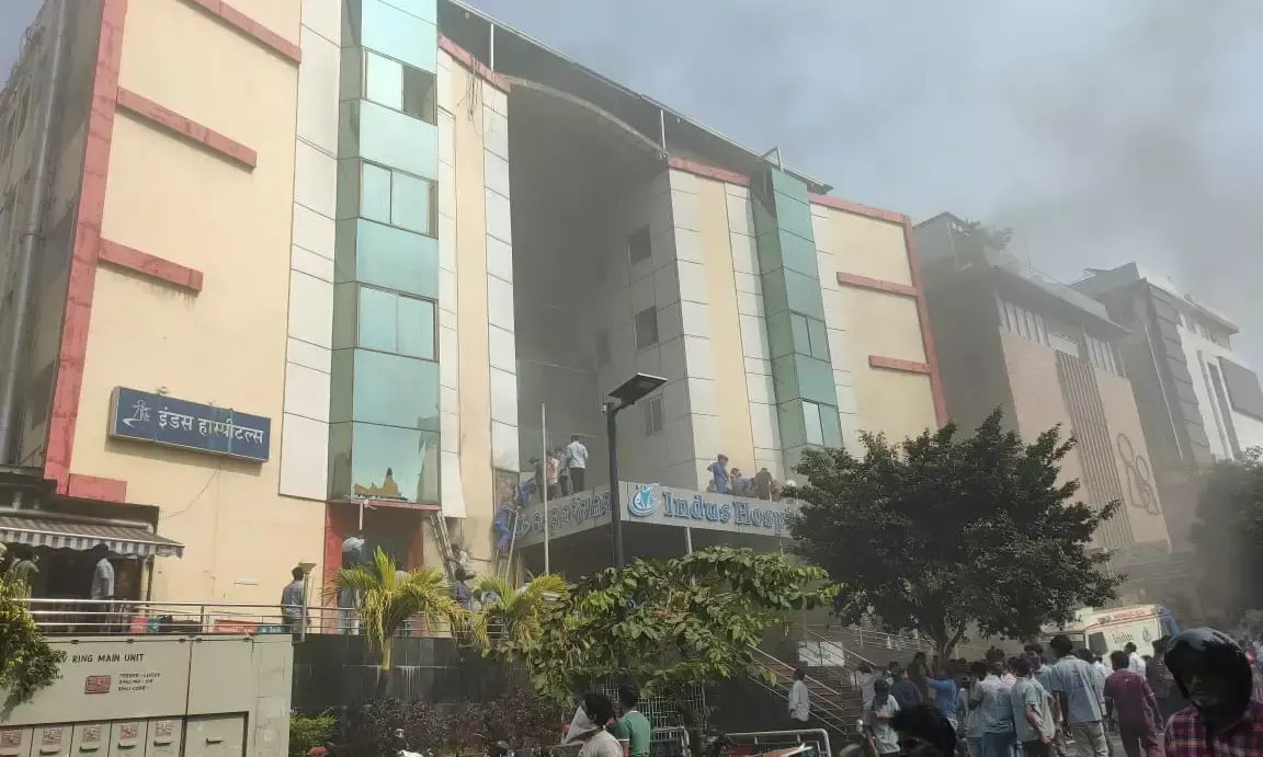 Minor fire breaks out Vizags Indus hospital, many patients shifted to other hospitals