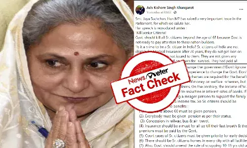 Fact Check: Viral post with Jaya Bachchanās ādemandsā in Rajya Sabha for senior citizensā welfare is misleading