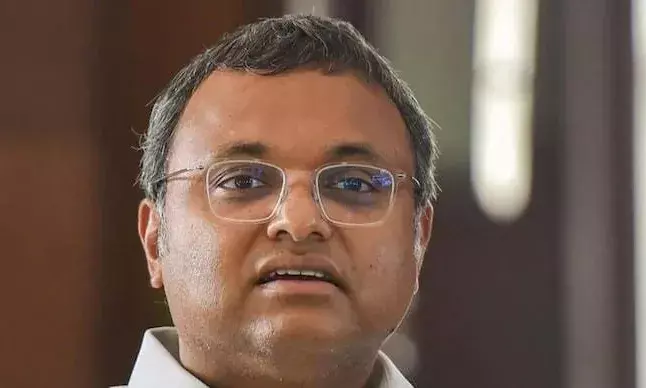 Karti Chidambaram appears before ED in money laundering case