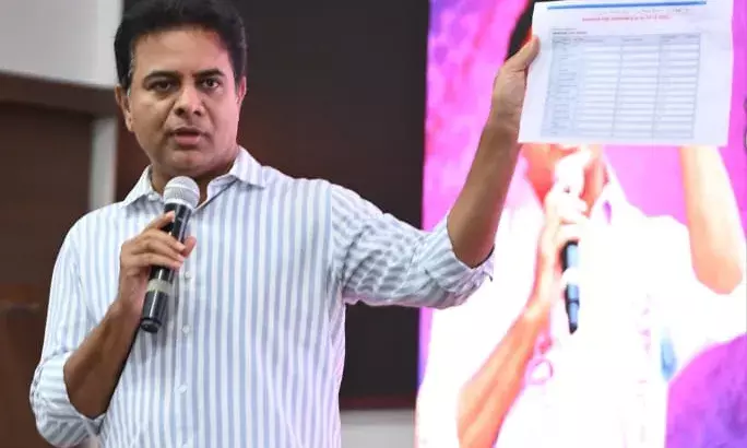 KTR counters Congress White Paper on Telangana finances, says bid to discredit KCR 10 year’s rule