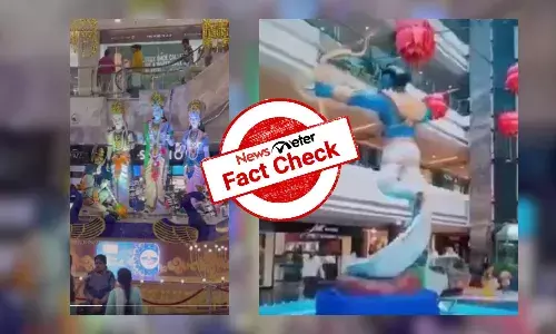 Fact Check: Old videos shared as malls being decorated with Lord Ram statues on Christmas Day
