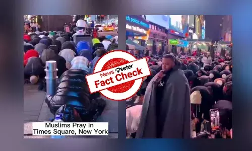 Fact Check: Old video shared as Muslims doing namaz at New York’s Times Square on Christmas Day 2023
