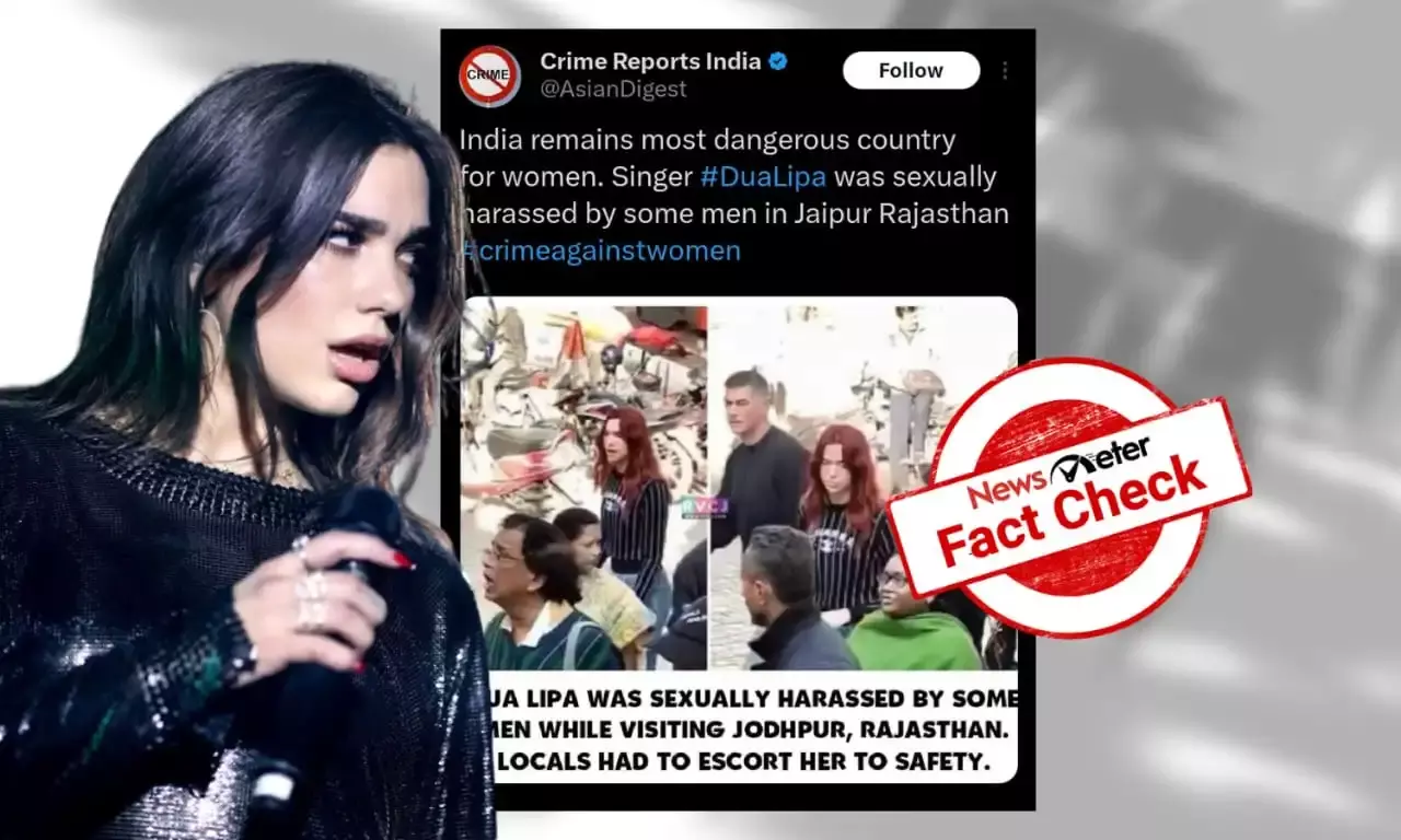 Fact Check: Dua Lipa did not face sexual harassment in Jodhpur; viral claims are false